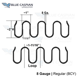 Regular Zig Zag Upholstery Spring (Roll) Made In U.S.A.