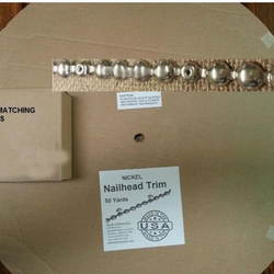 Roll of Nailhead Trim with 750 Matching Nails - 150 ft (50 yds.)