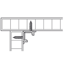 Galvanized Steel Bed Connecting Bracket / Rail Fastener Set - 145MM (~5.75")