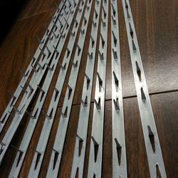 Straight Rigid Metal Tacking Strips - 30L (10 pieces ) - BC Upholstery