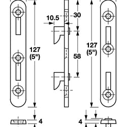 5" (127mm) Berliner Bed Fitting - Round Corner